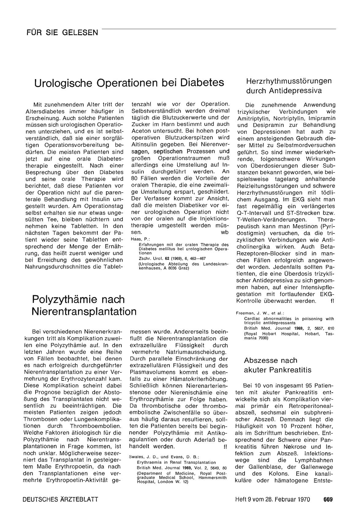 Vorschauseite 1: Urologische Operationen bei Diabetes