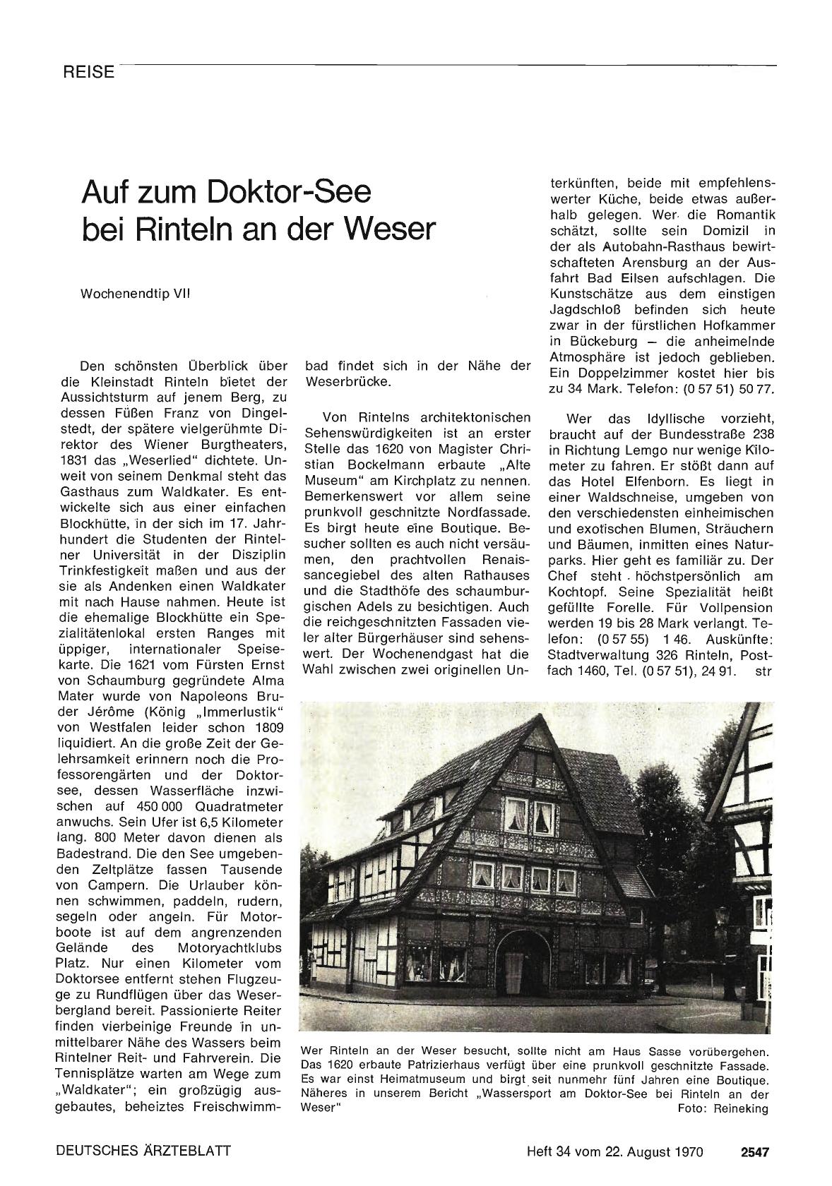 Vorschauseite 1: Auf zum Doktor-See bei Rinteln an der Weser