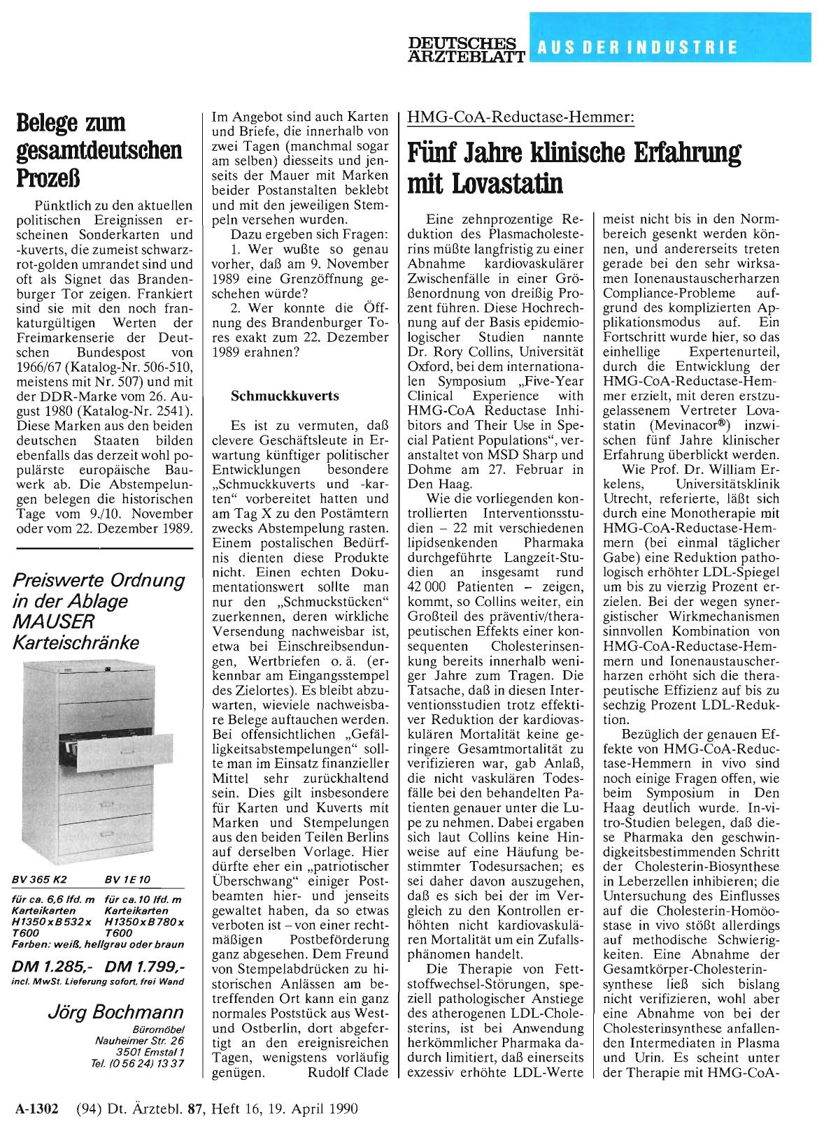 Vorschauseite 1: Belege zum gesamtdeutschen Prozeß