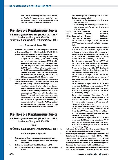 Vorschauseite 5: Beschluss des Bewertungsausschusses nach § 87 Abs. 1 Satz 1 SGB V in seiner 640. Sitzung am 29. März 2023 zur Änderung des Einheitlichen Bewertungsmaßstabes (EBM)