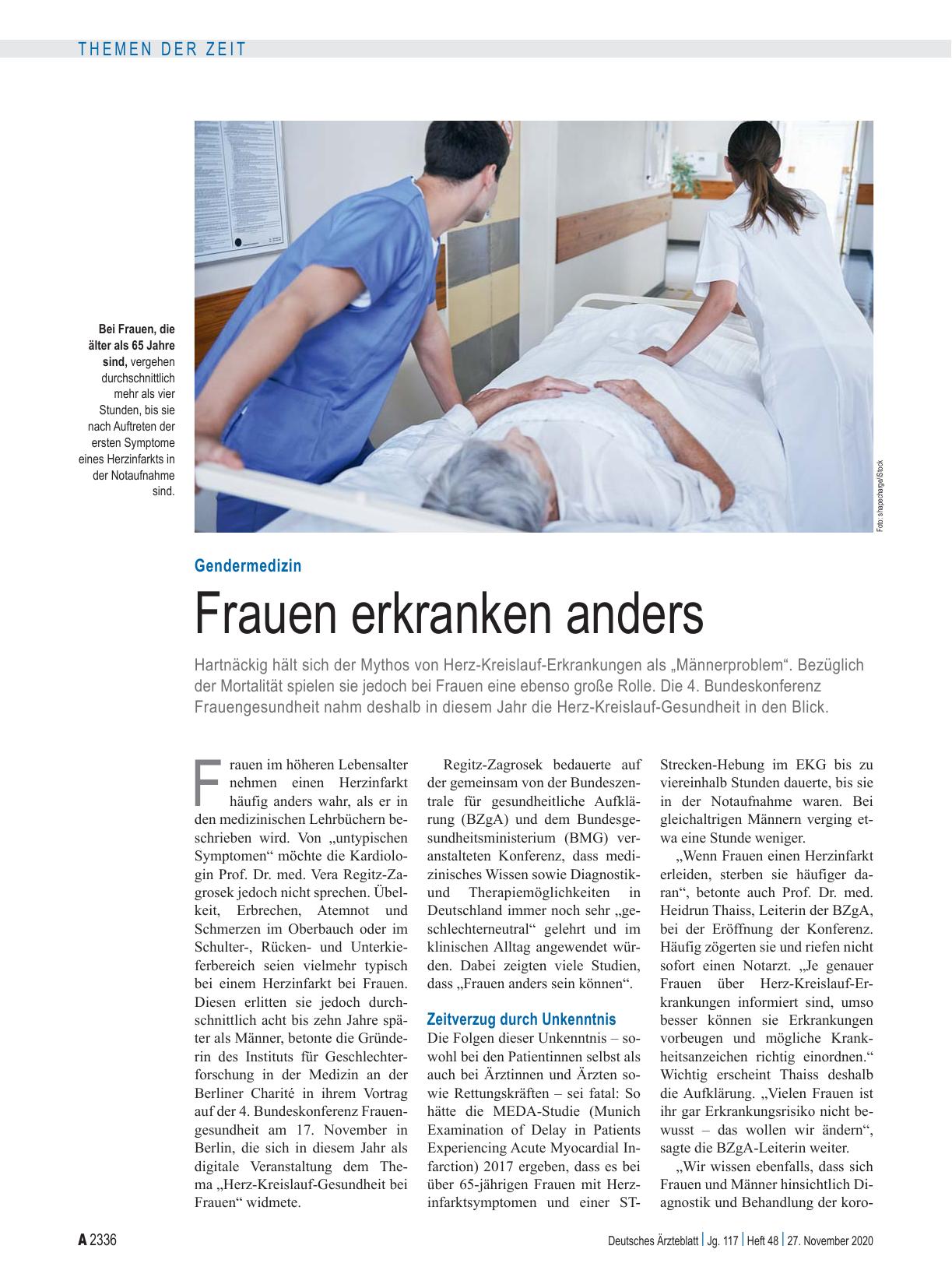 Vorschauseite 1: Gendermedizin: Frauen erkranken anders