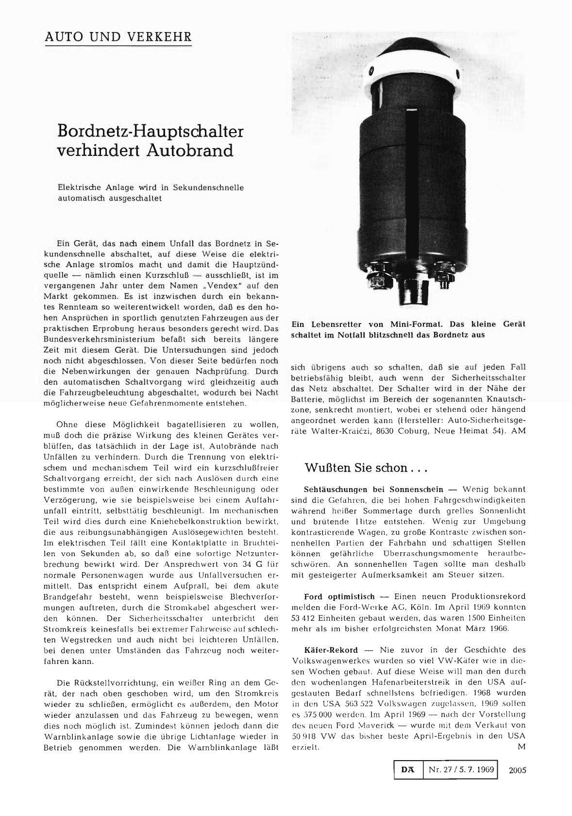 Vorschauseite 1: Wußten Sie schon. ..