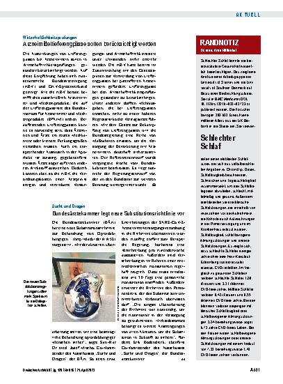 Vorschauseite 1: Randnotiz: Schlechter Schlaf