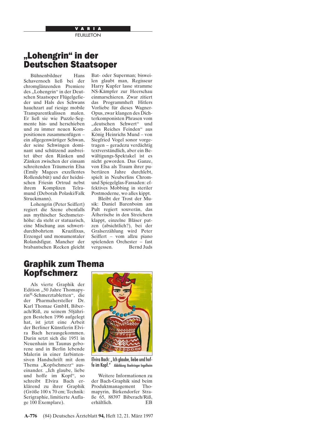 Vorschauseite 1: Graphik zum Thema Kopfschmerz