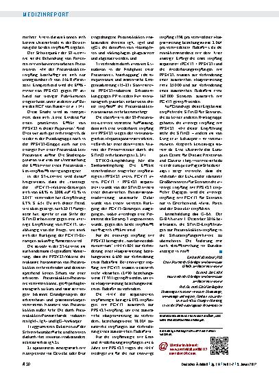 Vorschauseite 3: Pneumokokken-Impfung (2): Plädoyer für STIKO-Empfehlungen