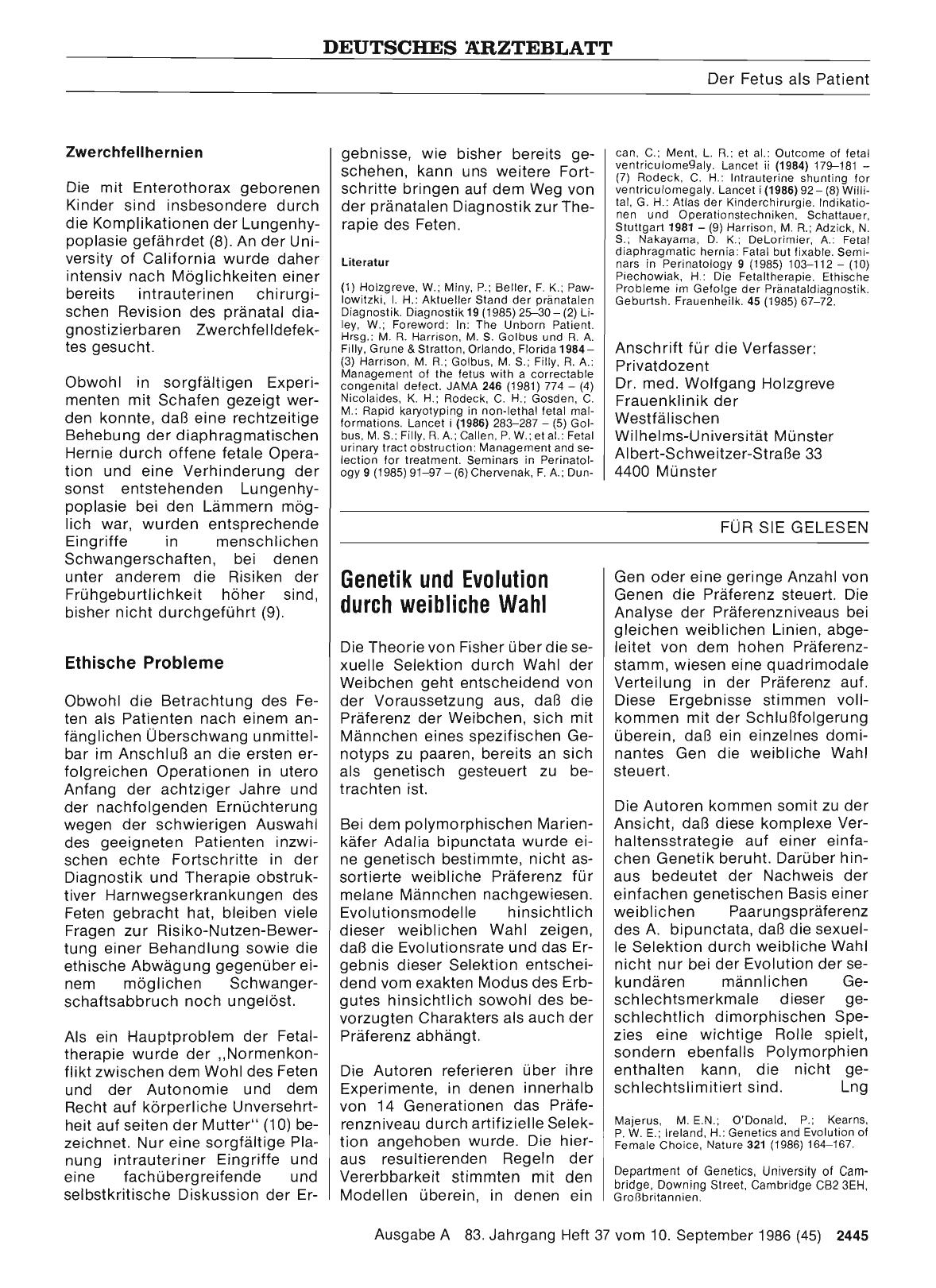 Vorschauseite 1: Genetik und Evolution durch weibliche Wahl