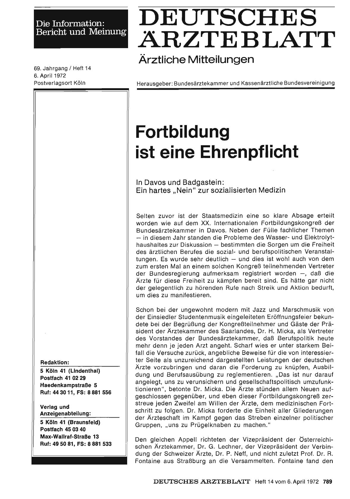 Vorschauseite 1: Fortbildung ist eine Ehrenpflicht