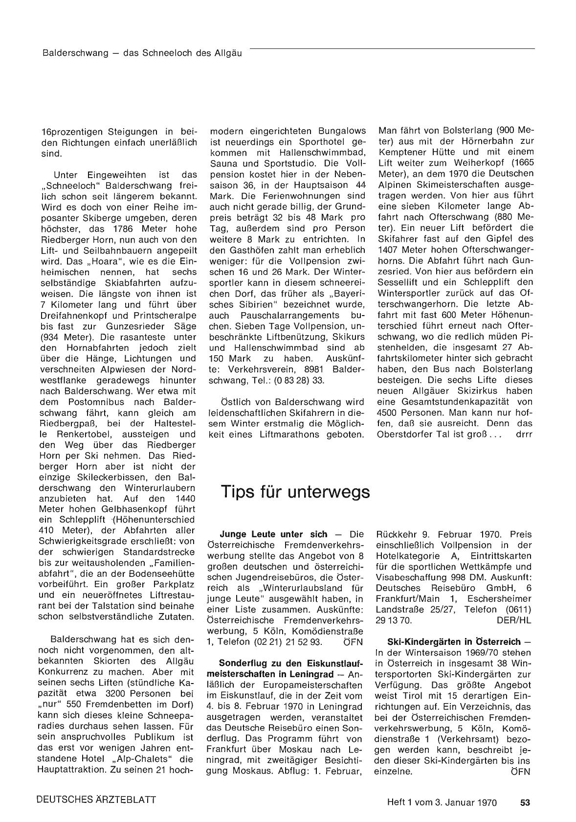 Vorschauseite 1: Tips für unterwegs