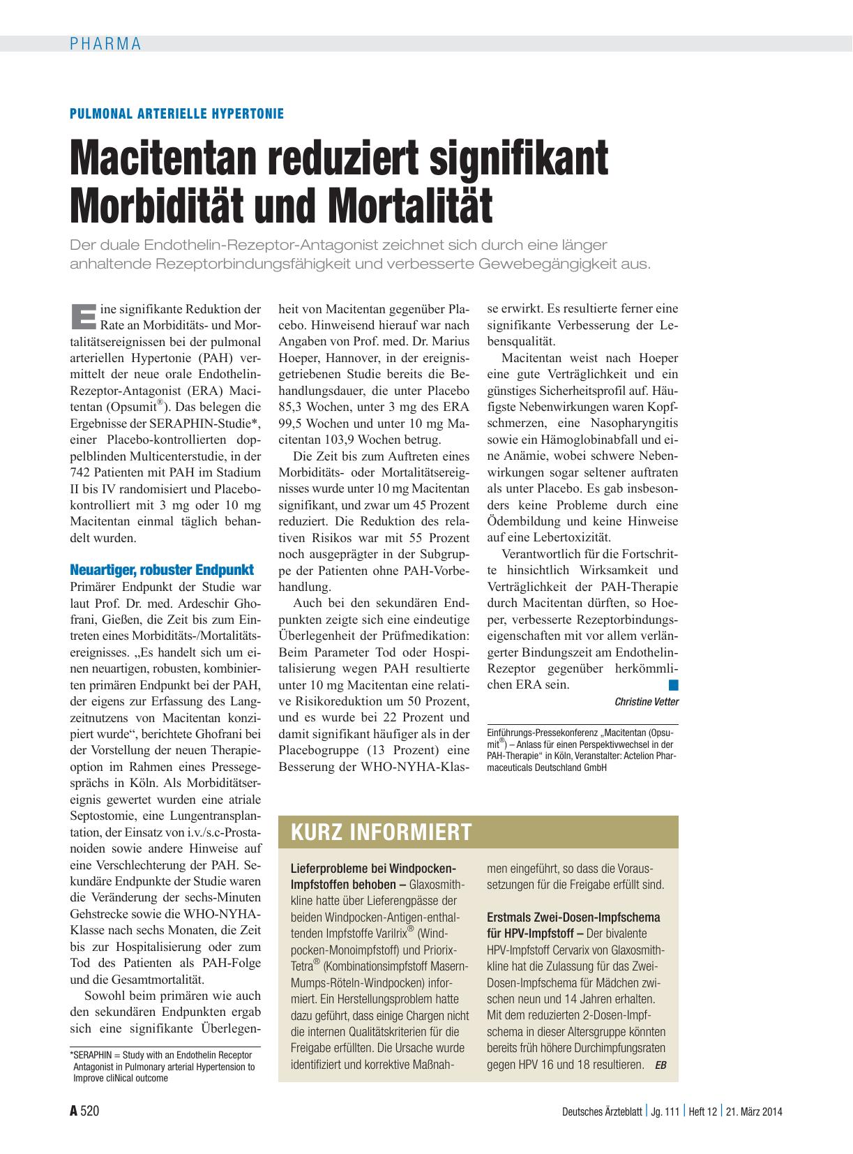 Vorschauseite 1: Kurz informiert