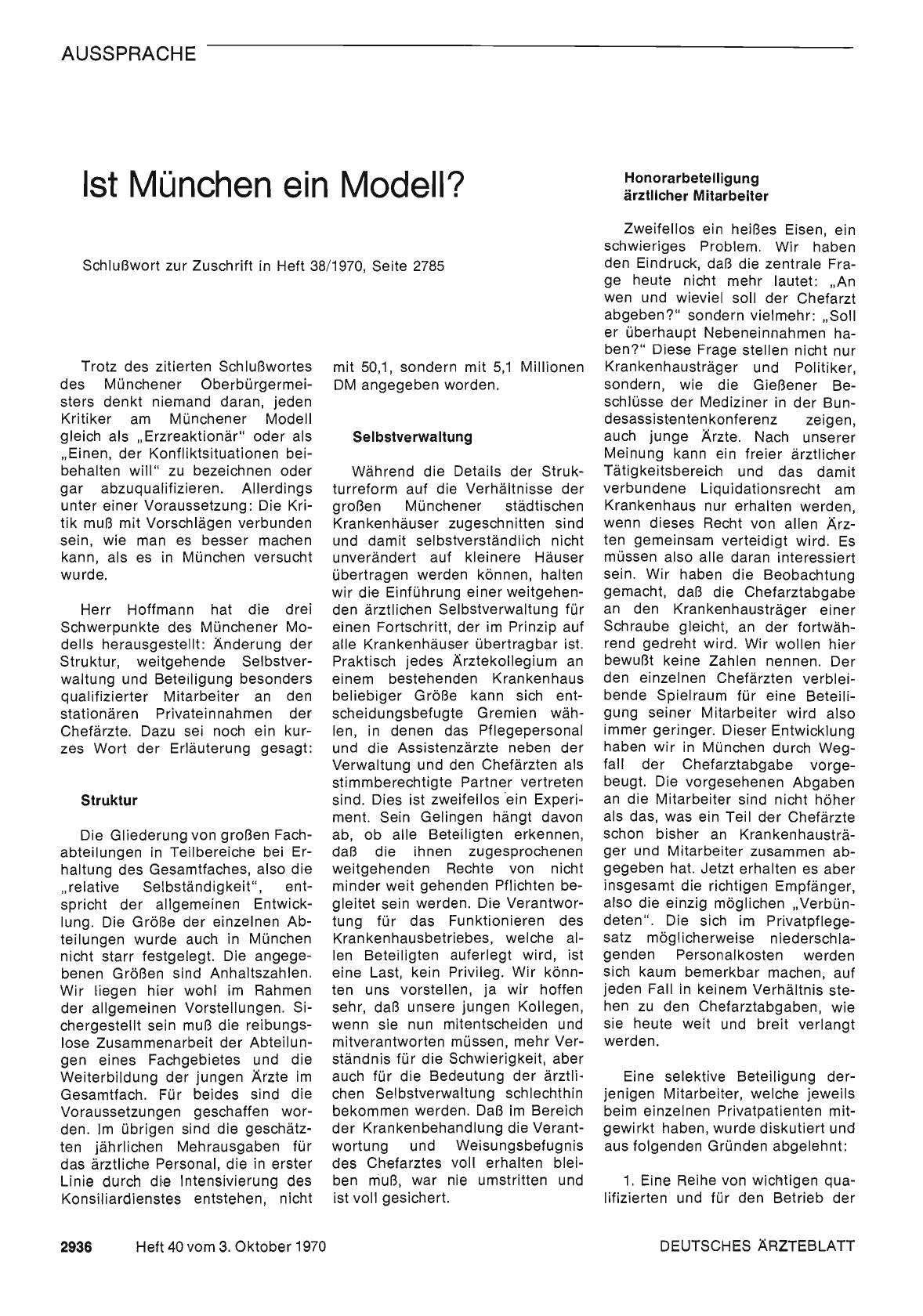 Vorschauseite 1: Ist München ein Modell?
