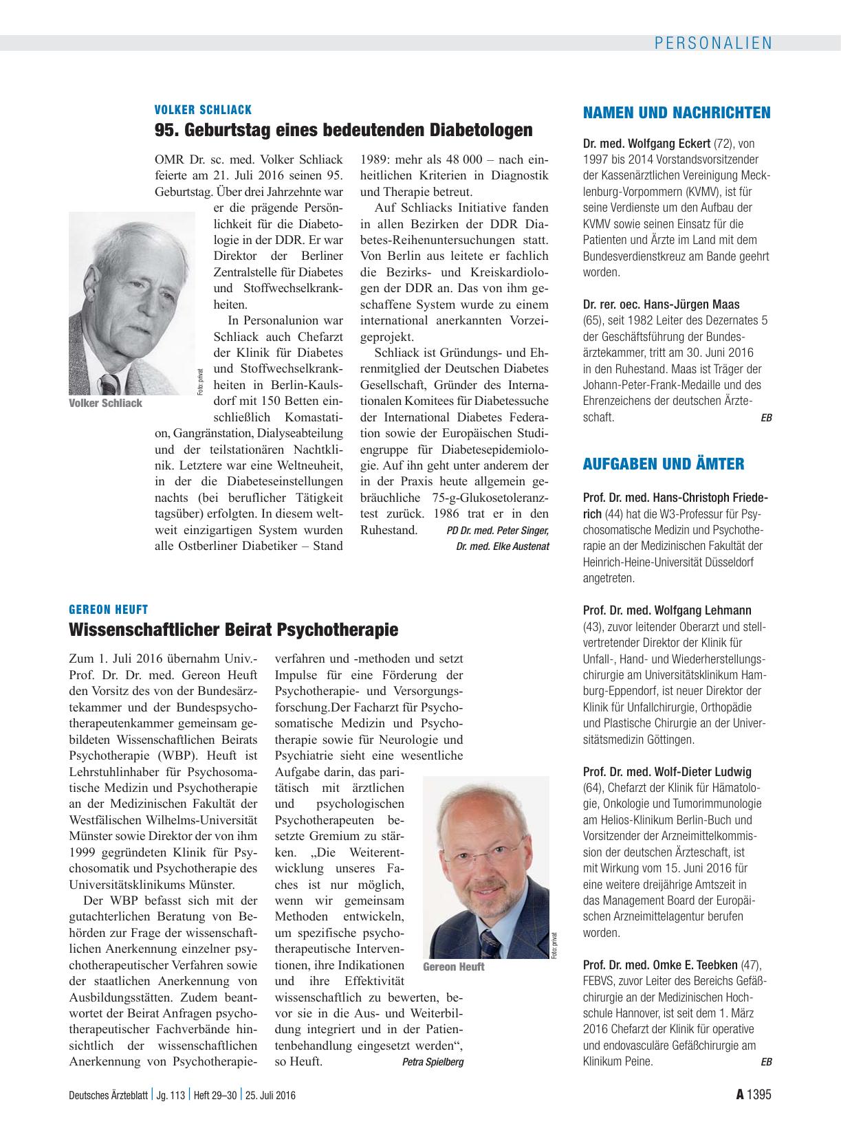 Vorschauseite 1: Namen und Nachrichten