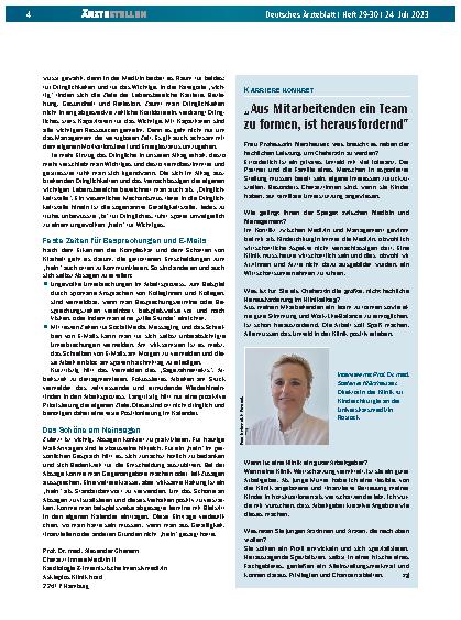 Vorschauseite 1: „Aus Mitarbeitenden ein Team zu formen, ist herausfordernd. “
