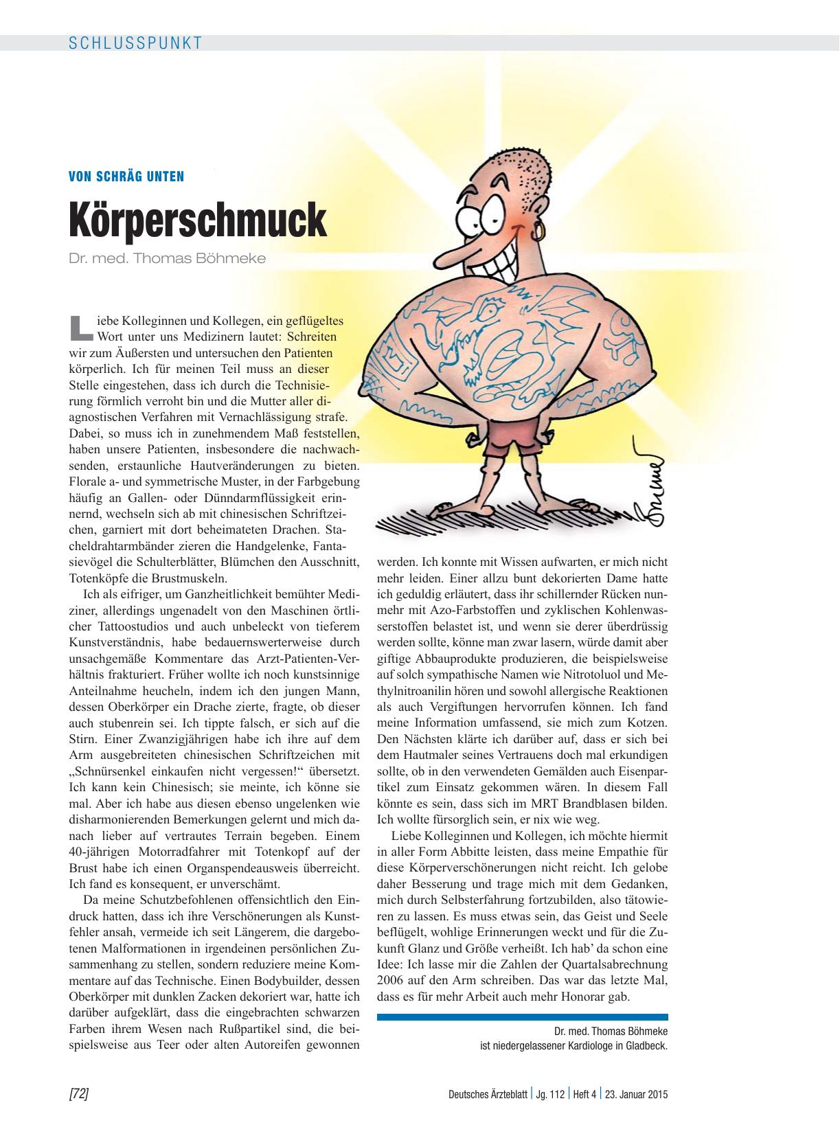 Vorschauseite 1: Von schräg unten: Körperschmuck