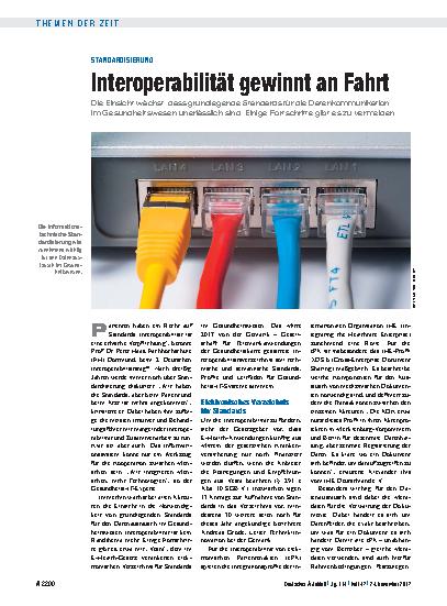 Vorschauseite 1: Standardisierung: Interoperabilität gewinnt an Fahrt