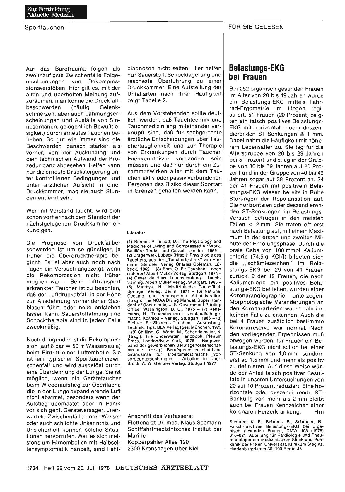 Vorschauseite 1: Belastungs-EKG bei Frauen