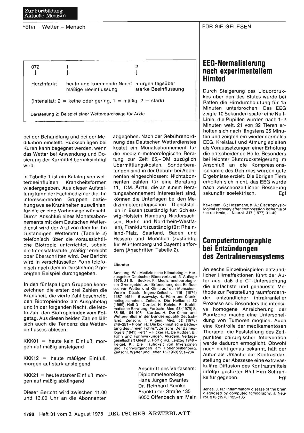 Vorschauseite 1: EEG-Normalisierung nach experimentellem Hirntod