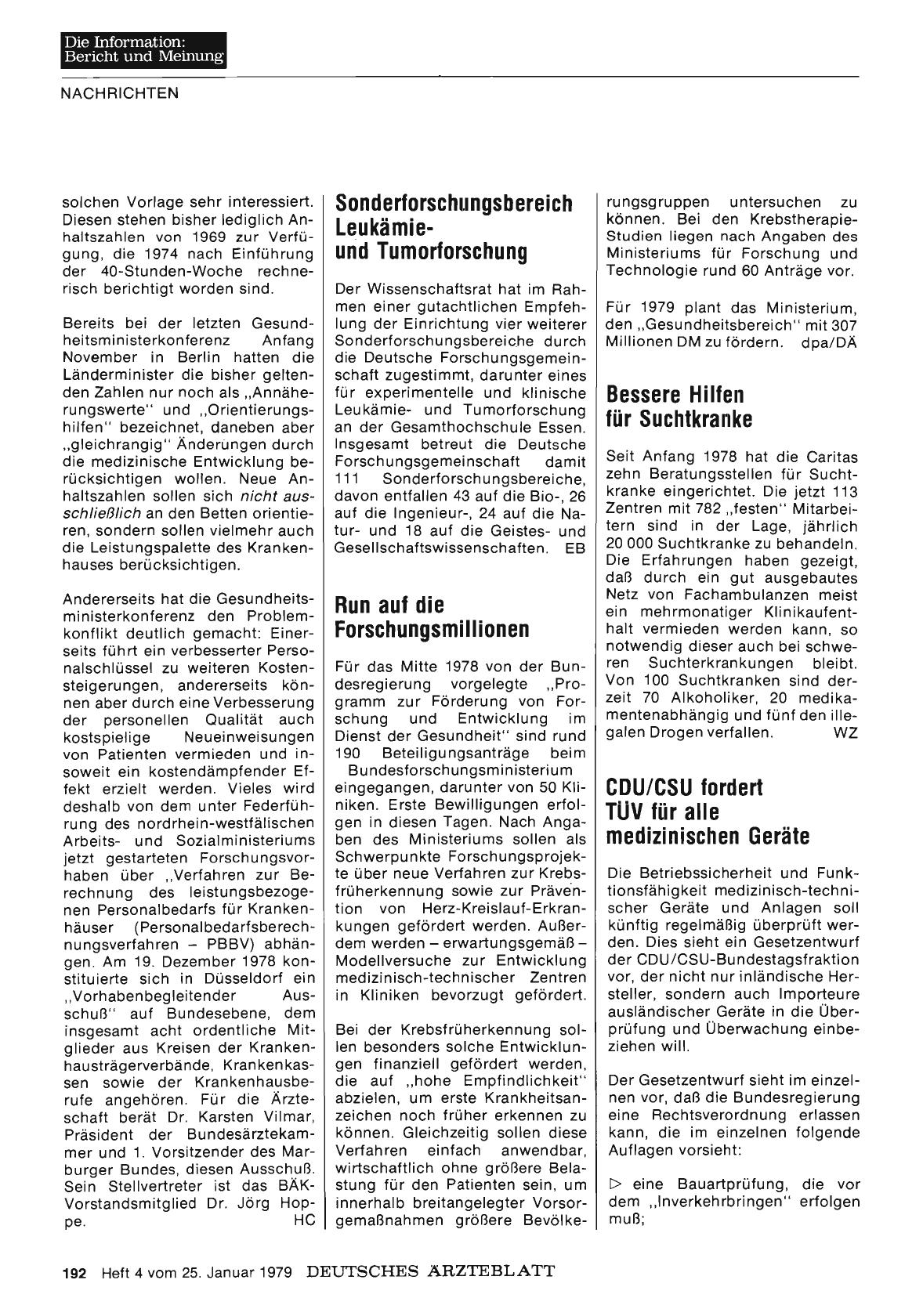 Vorschauseite 1: CDU/CSU fordert TÜV für alle medizinischen Geräte