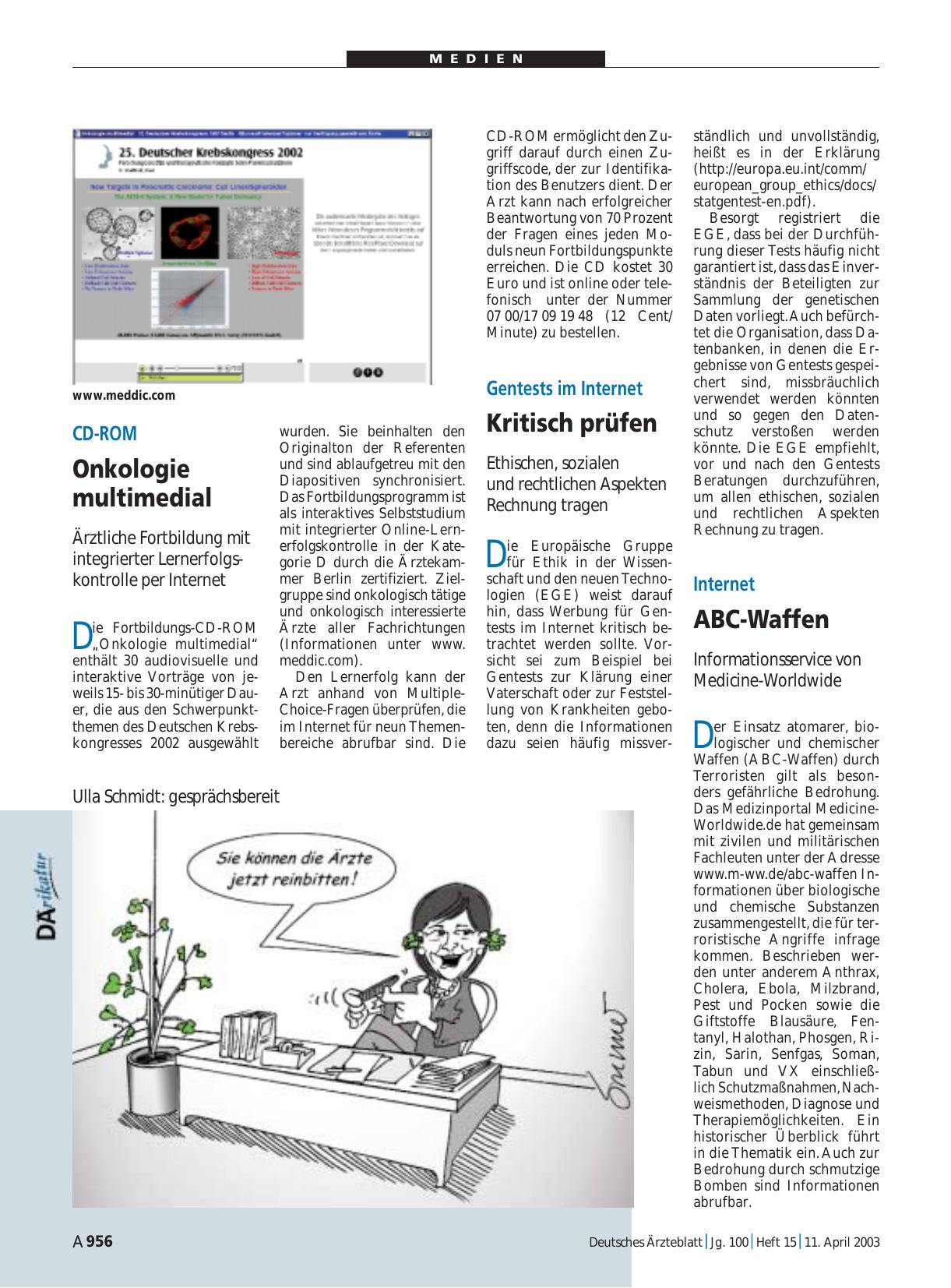 Vorschauseite 1: Internet: ABC-Waffen