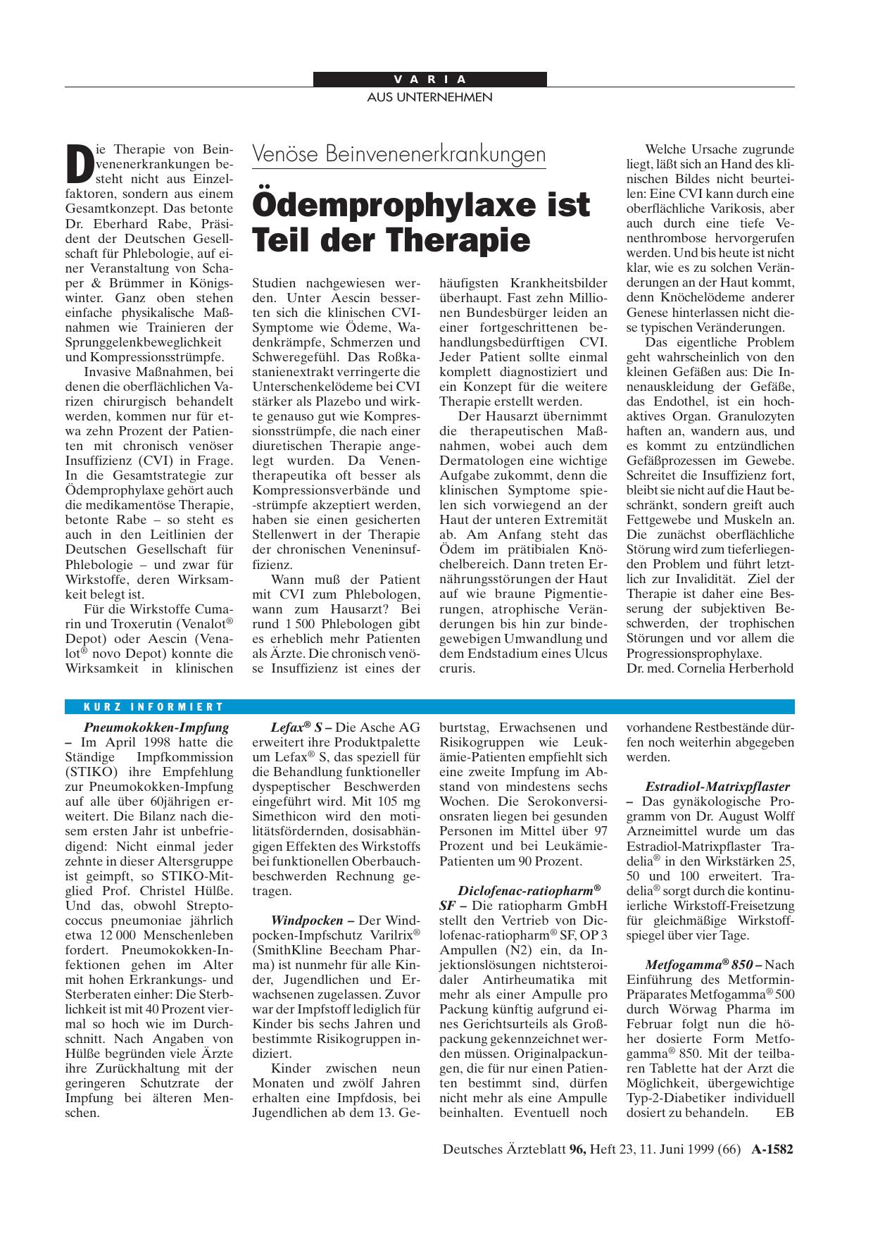 Vorschauseite 1: kurz informiert: Metfogamma® 850