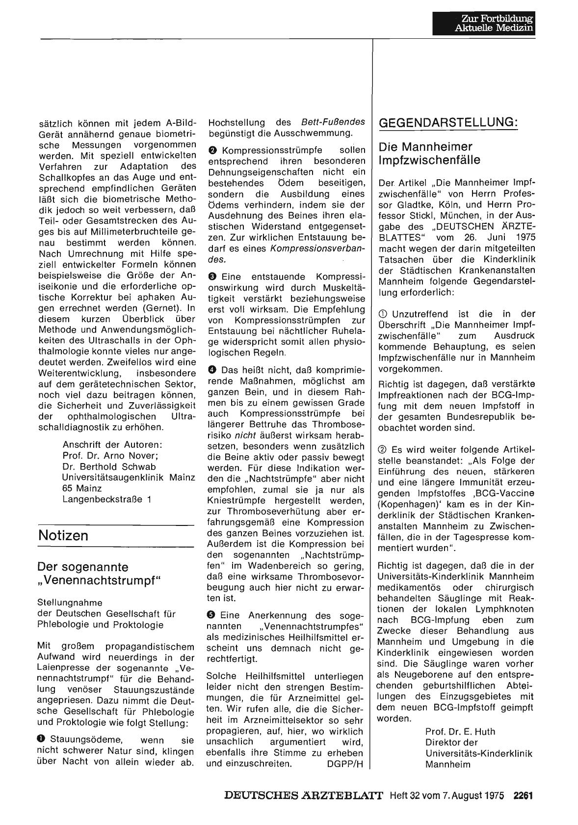 Vorschauseite 1: Die Mannheimer Impfzwischenfälle