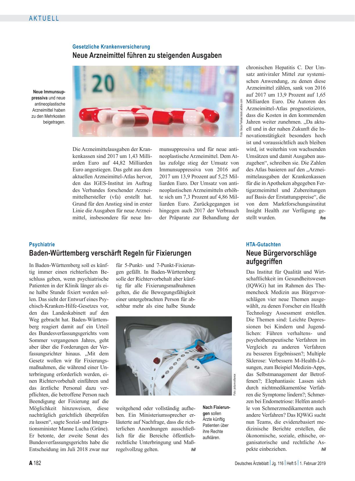 Vorschauseite 1: HTA-Gutachten: Neue Bürgervorschläge aufgegriffen