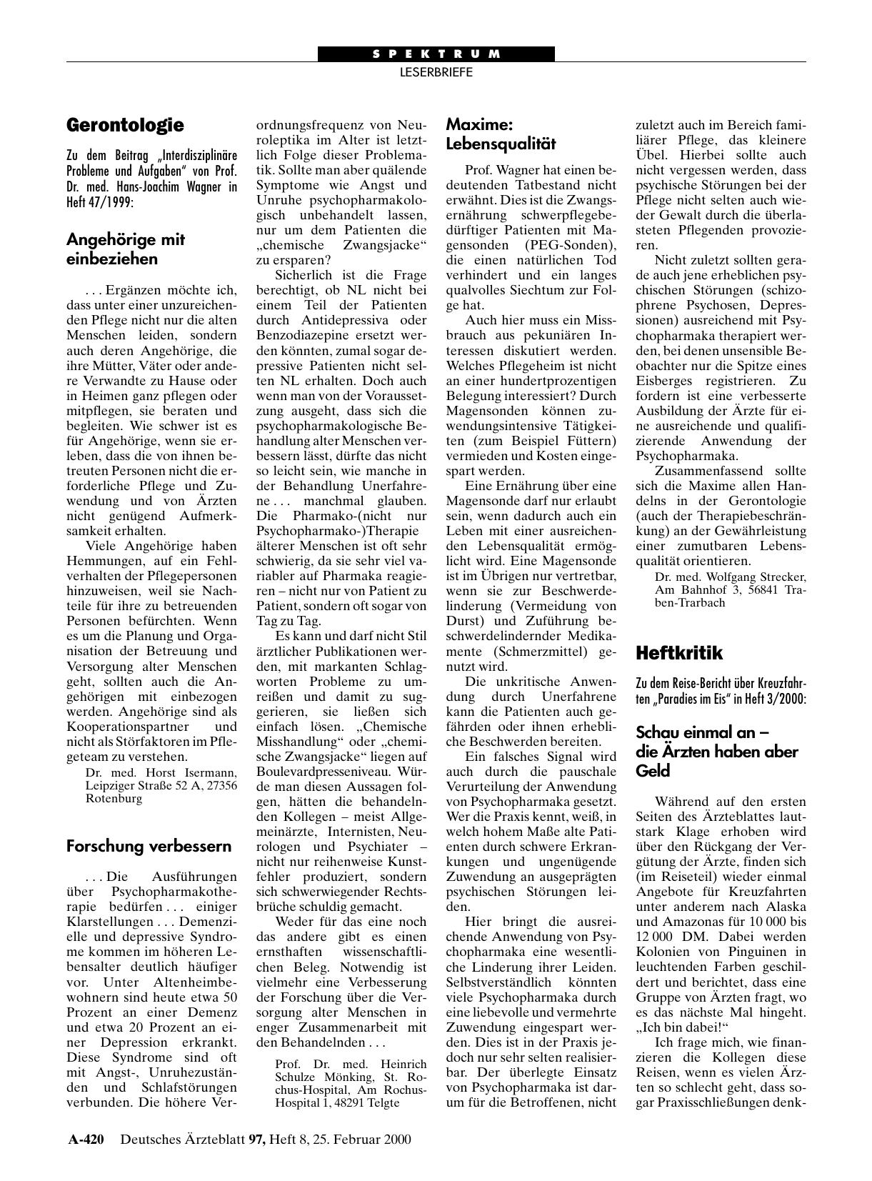 Vorschauseite 1: Gerontologie: Forschung verbessern