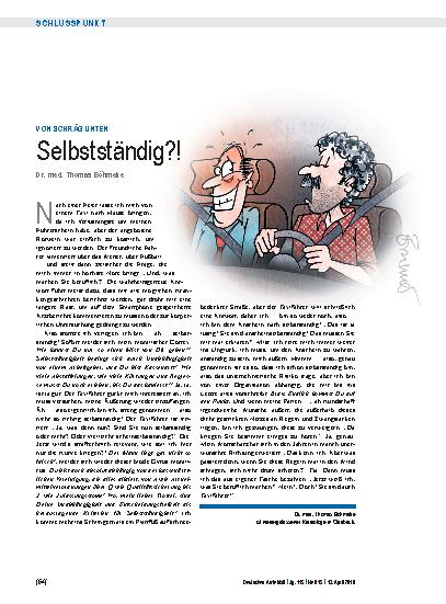 Vorschauseite 1: Von schräg unten: Selbstständig? !