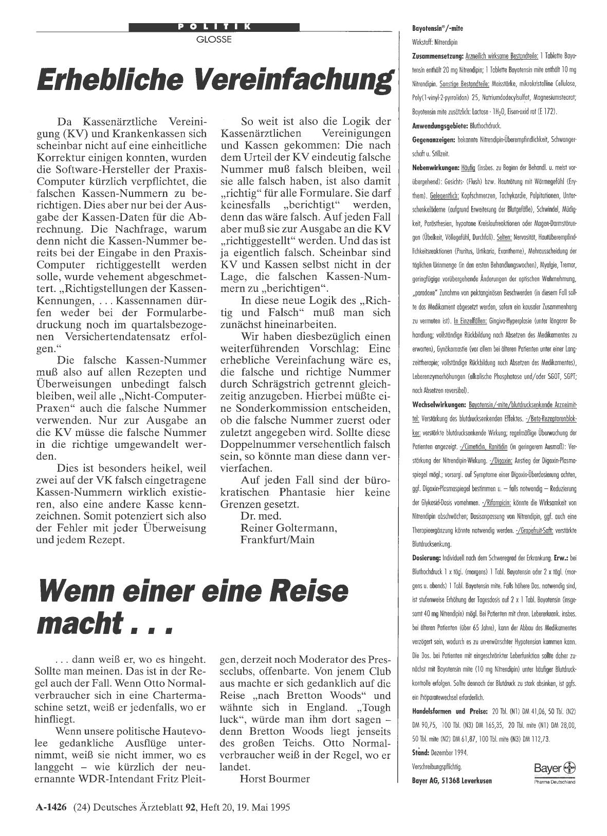 Vorschauseite 1: Wenn einer eine Reise macht. ..