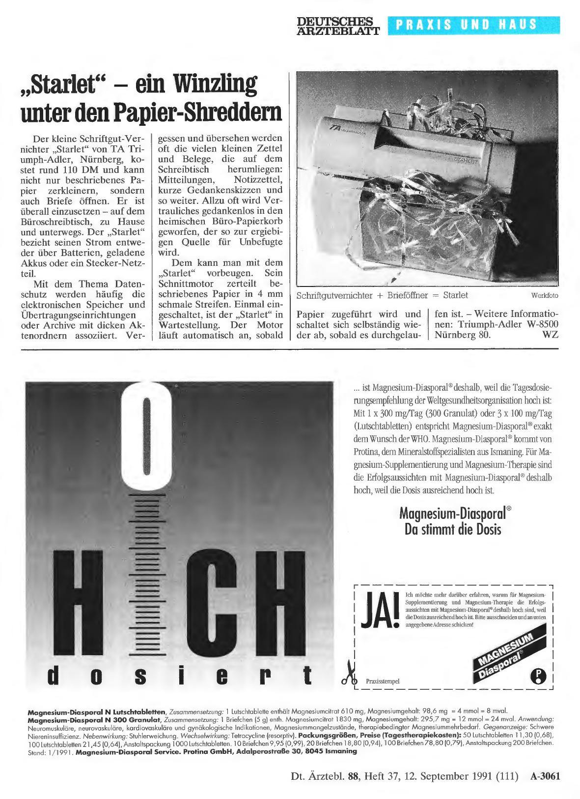 Vorschauseite 1: „Stylet” – ein Winzling unter den Papier-Shreddern