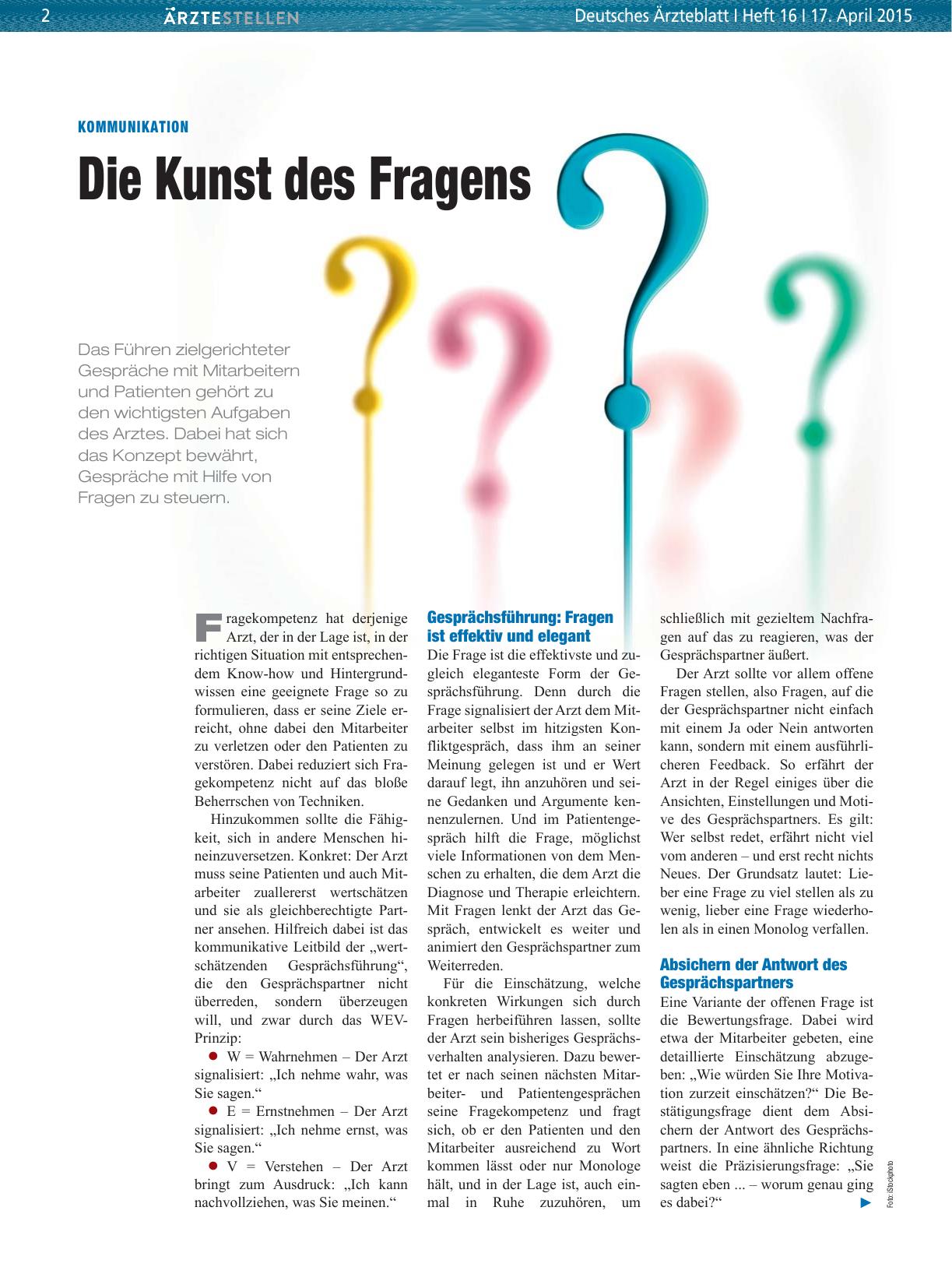 Vorschauseite 1: Kommunikation: Die Kunst des Fragens
