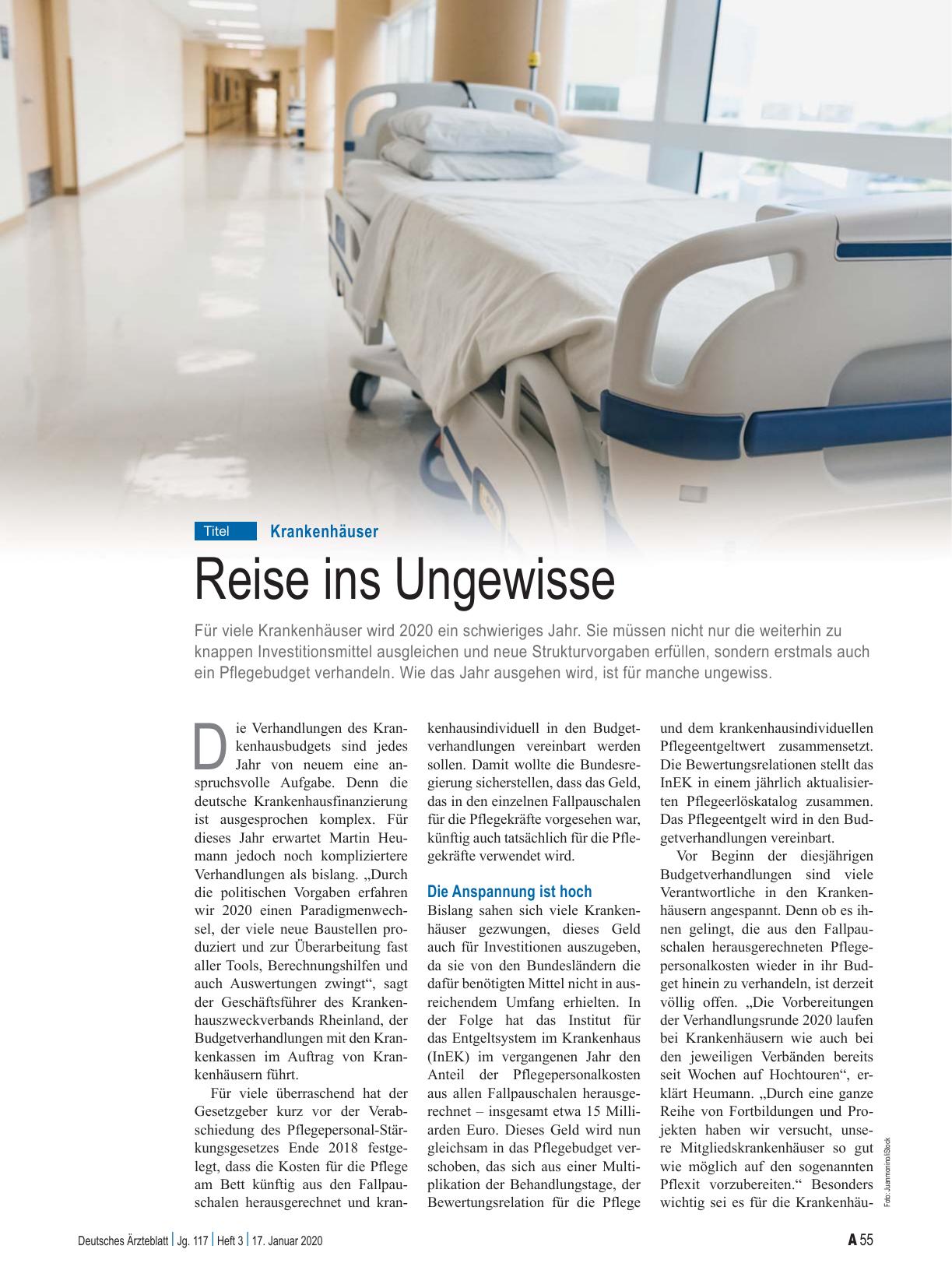 Vorschauseite 1: Krankenhäuser: Reise ins Ungewisse