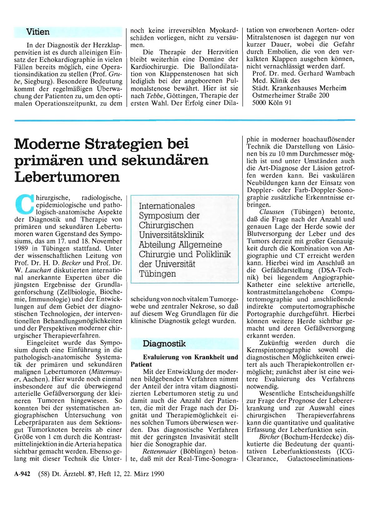 Vorschauseite 1: Moderne Strategien bei primären und sekundären Lebertumoren