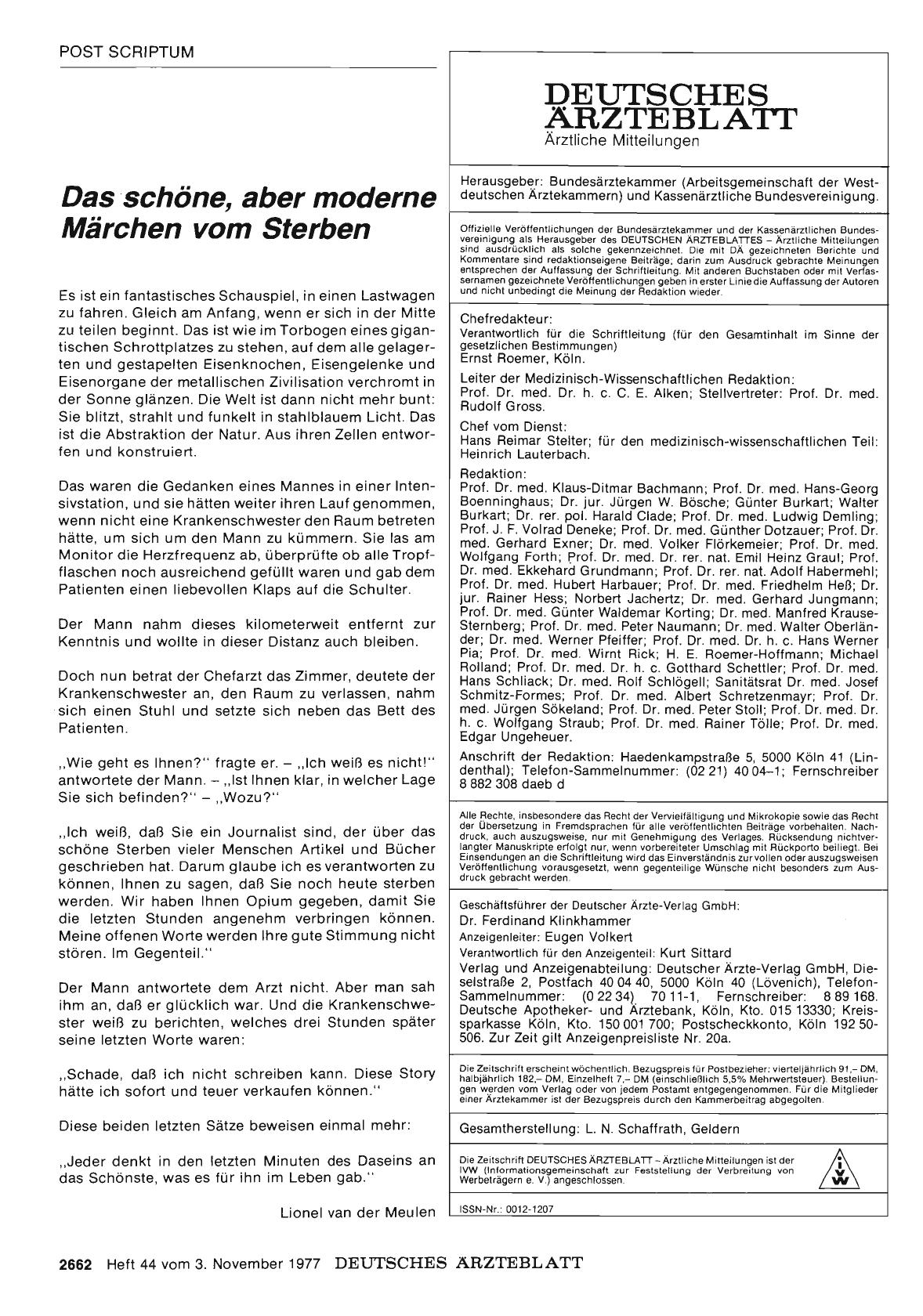 Vorschauseite 1: Das schöne, aber moderne Märchen vom Sterben