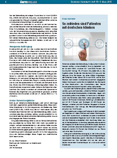 Vorschauseite 1: So zufrieden sind Patienten mit deutschen Kliniken