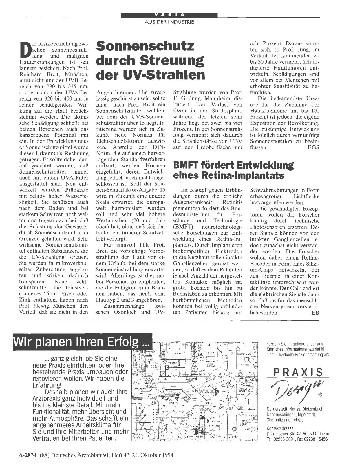 Vorschauseite 1: Sonnenschutz durch Streuung der UV-Strahlen