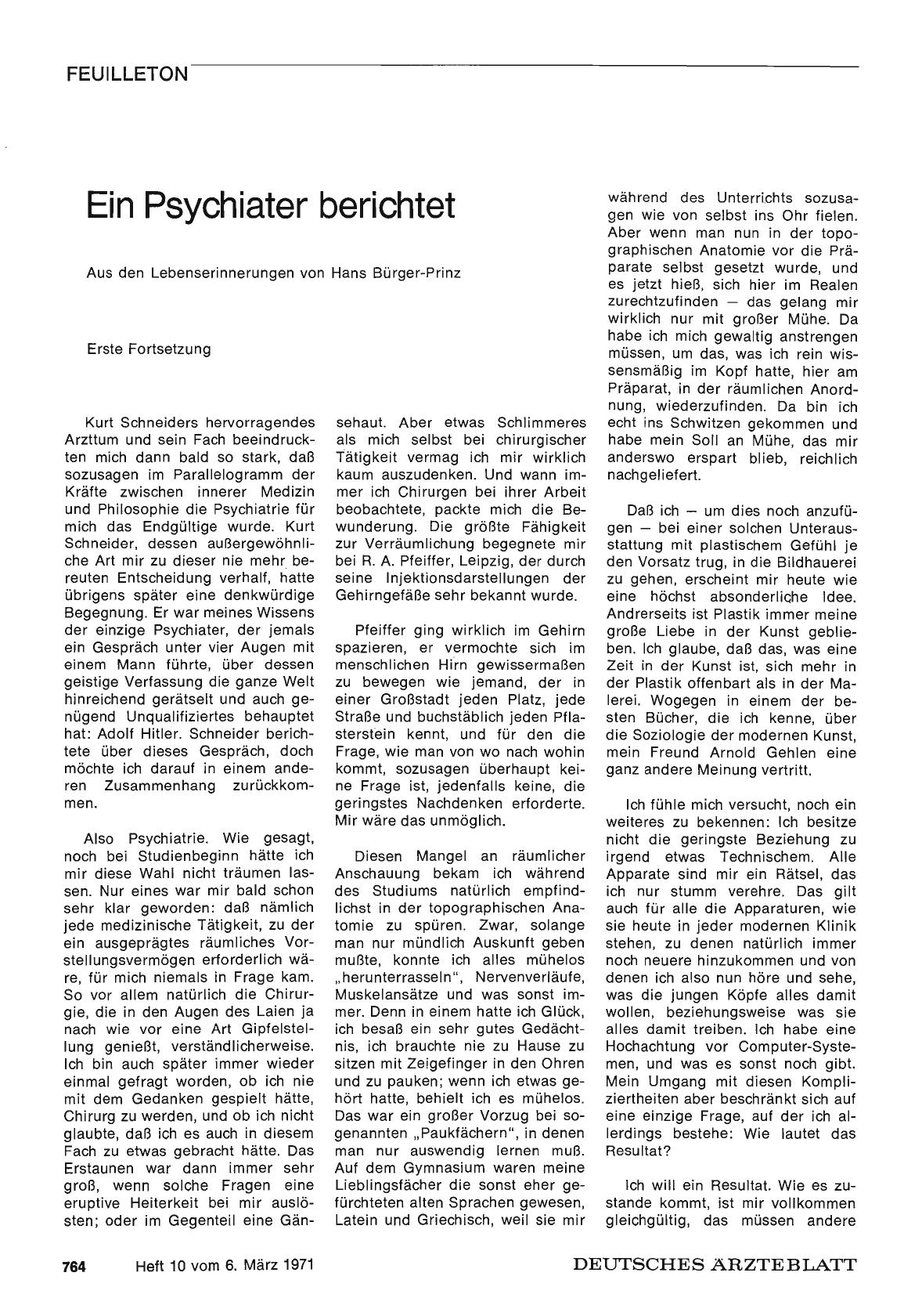 Vorschauseite 1: Ein Psychiater berichtet