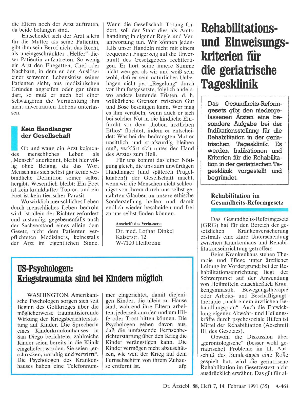 Vorschauseite 1: Rehabilitationsund Einweisungskriterien für die geriatrische Tagesklinik
