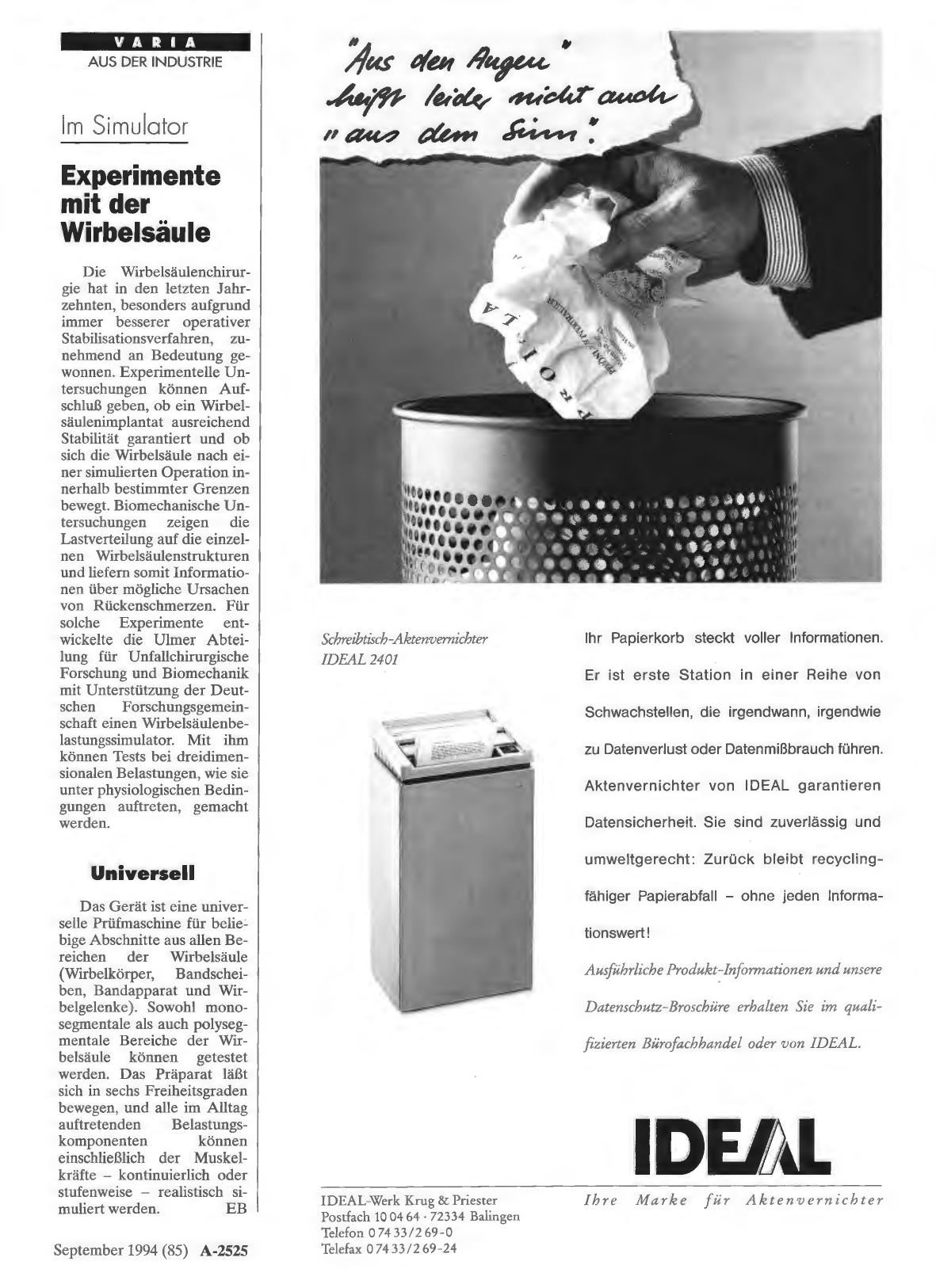 Vorschauseite 1: Im Simulator: Experimente mit der Wirbelsäule