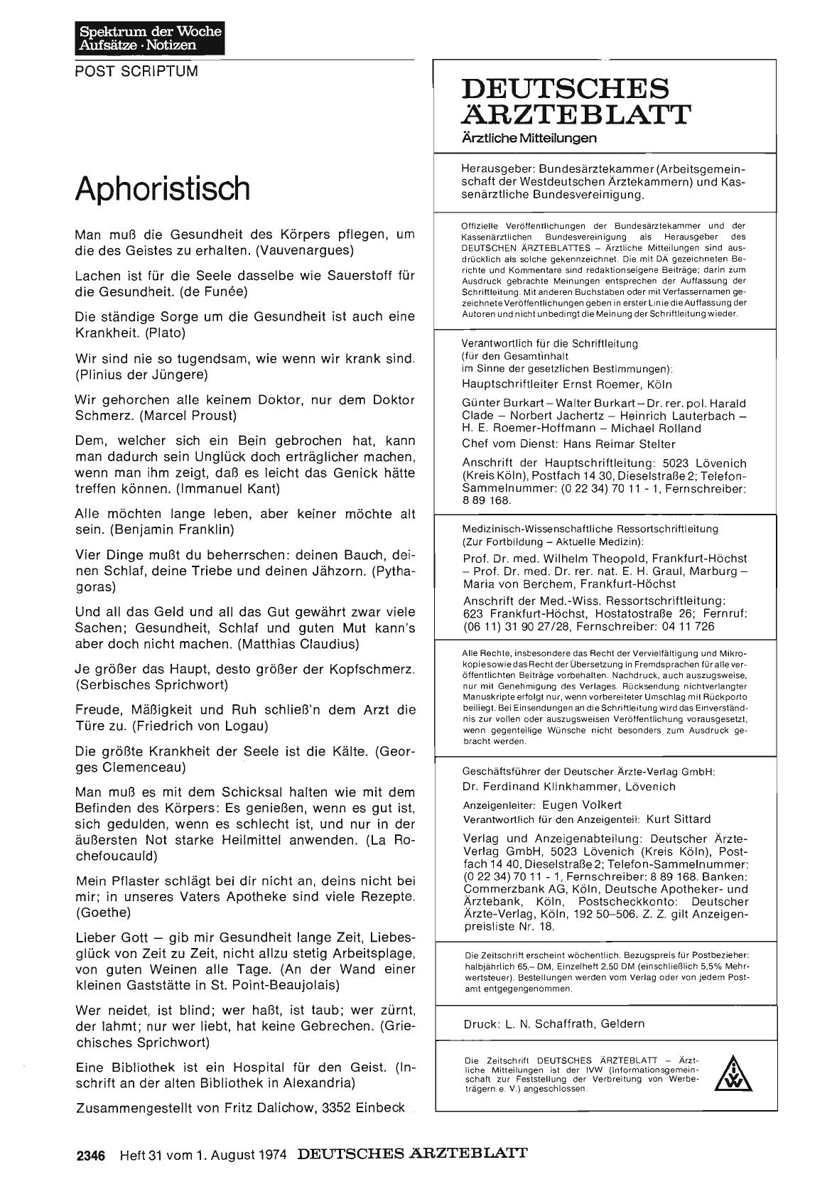Vorschauseite 1: Aphoristisch