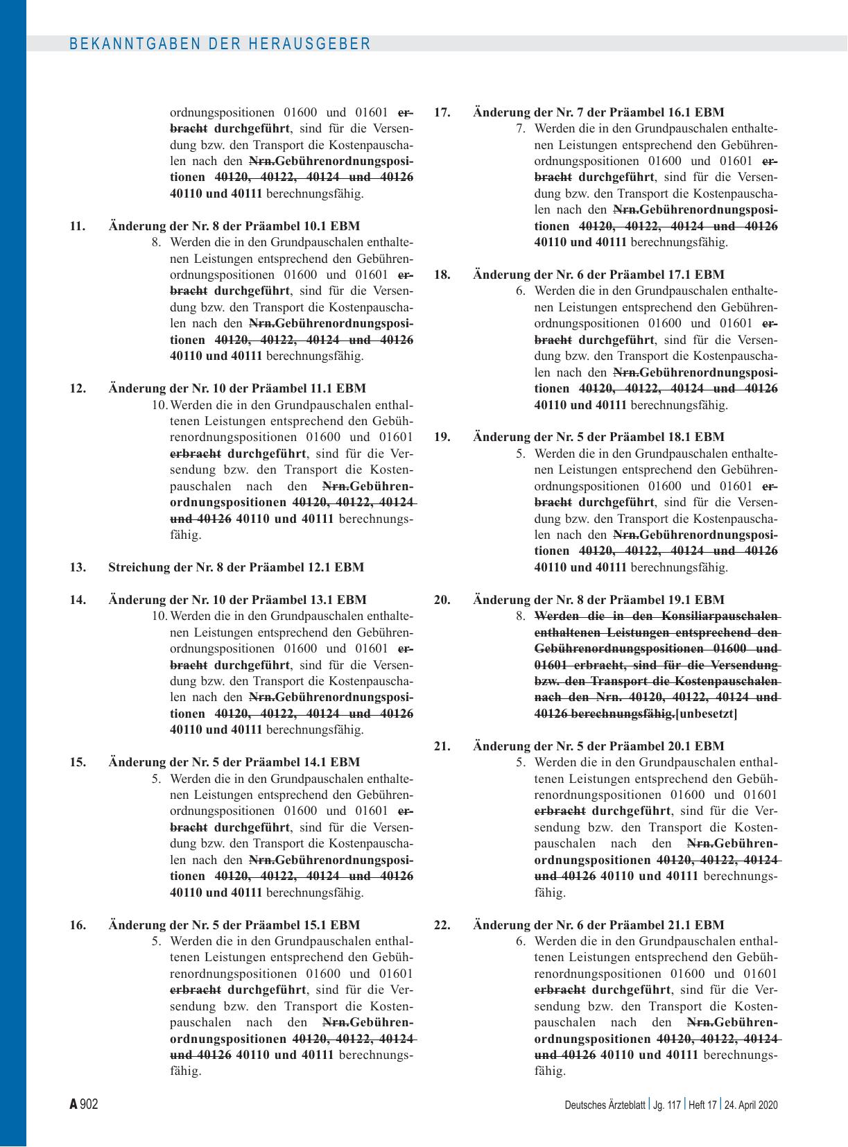Vorschauseite 3: Beschluss des Bewertungsausschusses nach § 87 Abs. 1 Satz 1 SGB V in seiner 481. Sitzung: Teil A, Teil B, Teil C, Teil D, Teil E, Teil F