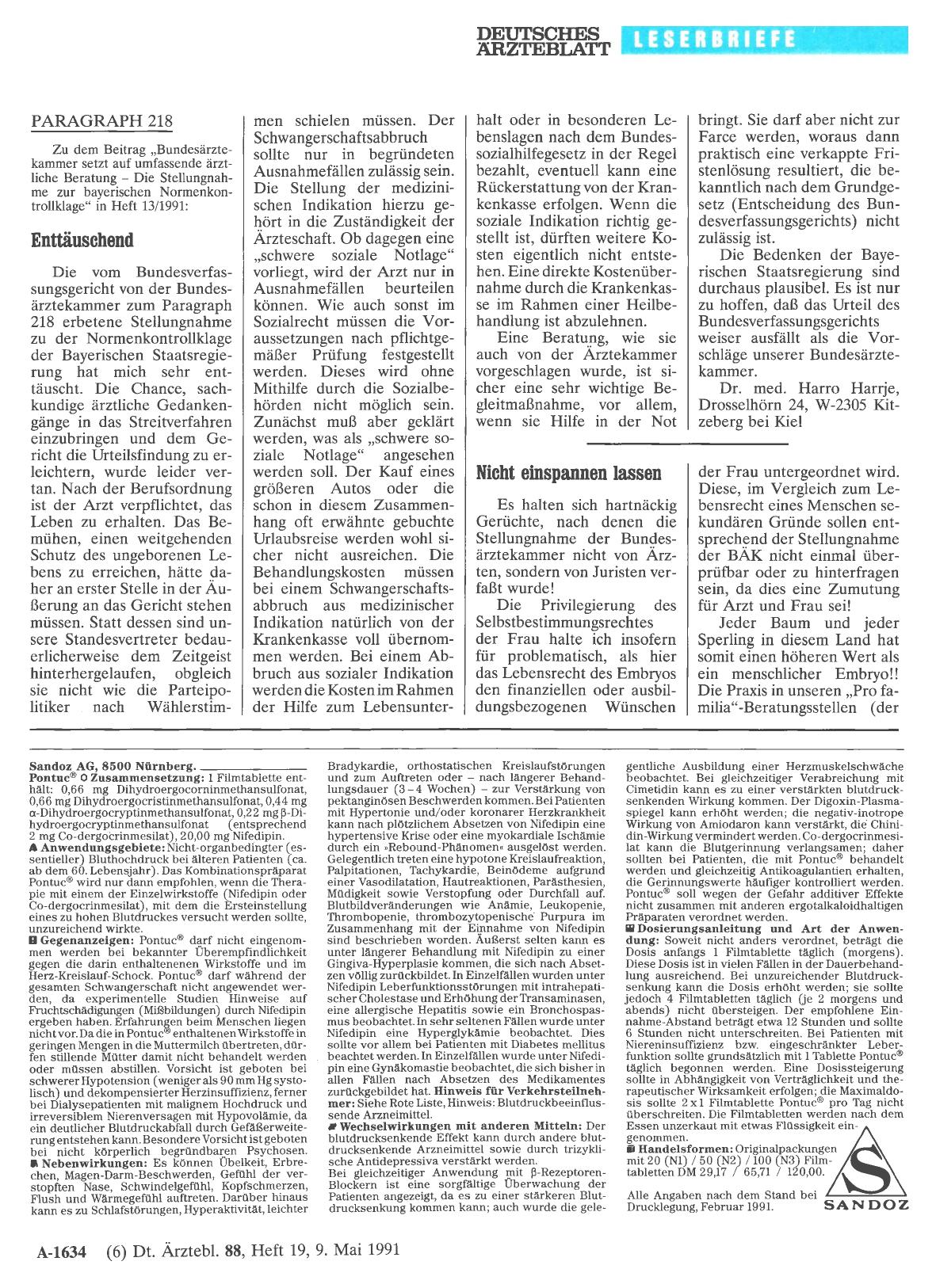 Vorschauseite 1: PARAGRAPH 218: Enttäuschend