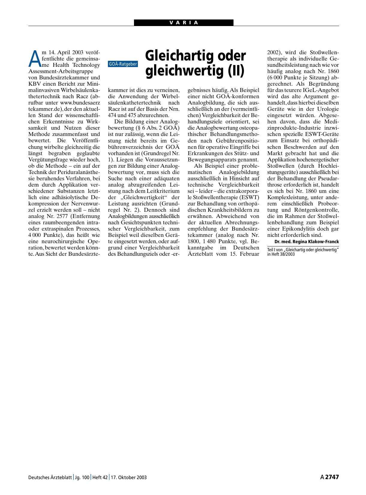 Vorschauseite 1: Gleichartig oder gleichwertig (II)