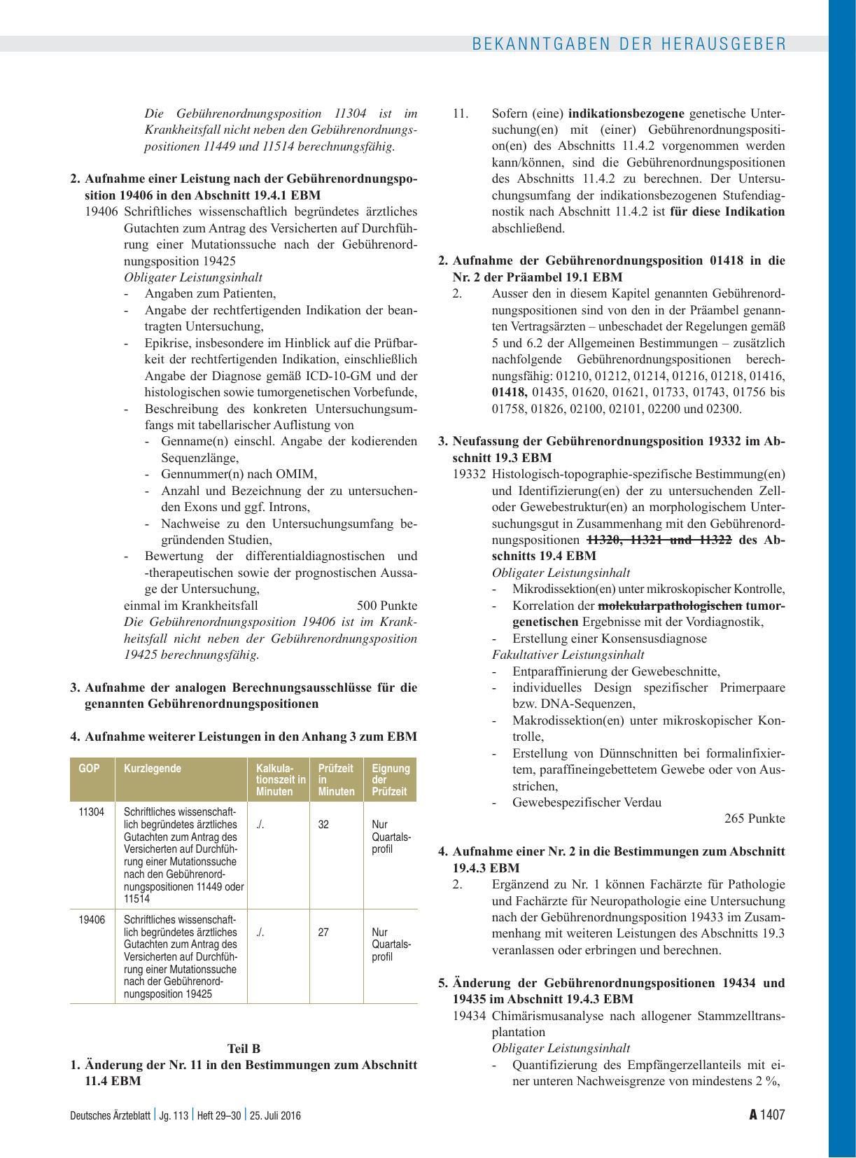 Vorschauseite 2: Beschluss des Bewertungsausschusses nach § 87 Abs. 1 Satz 1 SGB V in seiner 376. Sitzung am 22. Juni 2016 zur Änderung des Einheitlichen Bewertungsmaßstabes (EBM) mit Wirkung zum…