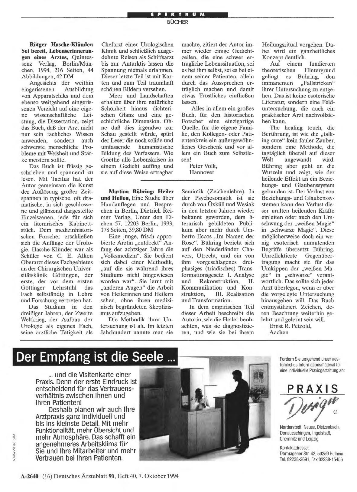 Vorschauseite 1: Rütger Hasche-Klünder: Sei bereit, Lebenserinnerungen eines Arztes