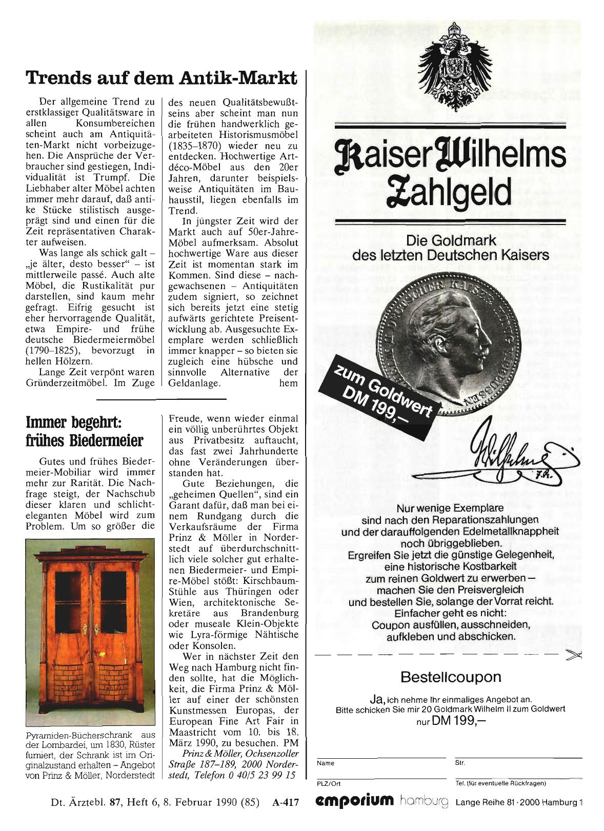 Vorschauseite 1: Trends auf dem Antik-Markt
