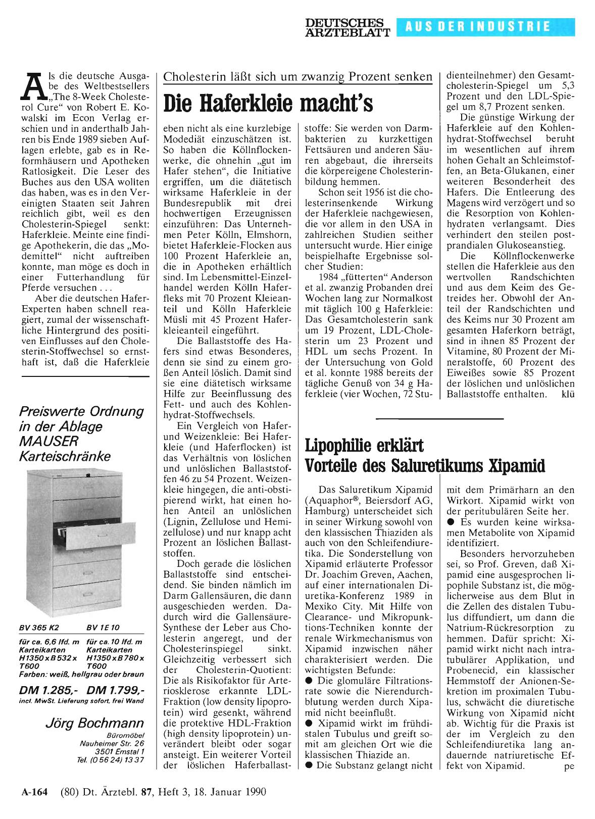 Vorschauseite 1: Lipophilie erklärt Vorteile des Saluretikums Xipamid