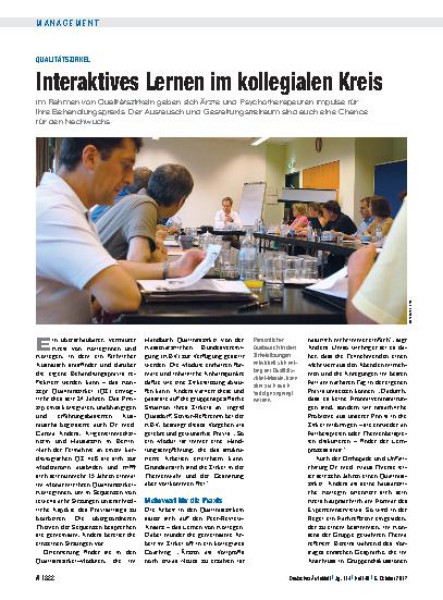 Vorschauseite 1: Qualitätszirkel: Interaktives Lernen im kollegialen Kreis