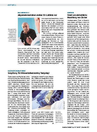 Vorschauseite 1: Honorare: Streit um einheitliche Bezahlung von Ärzten
