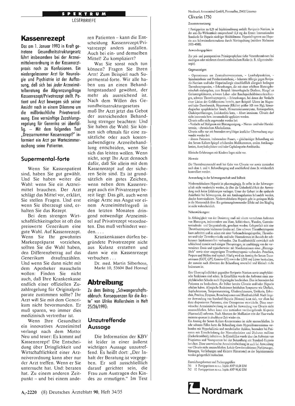 Vorschauseite 1: Kassenrezept: Supermental-forte