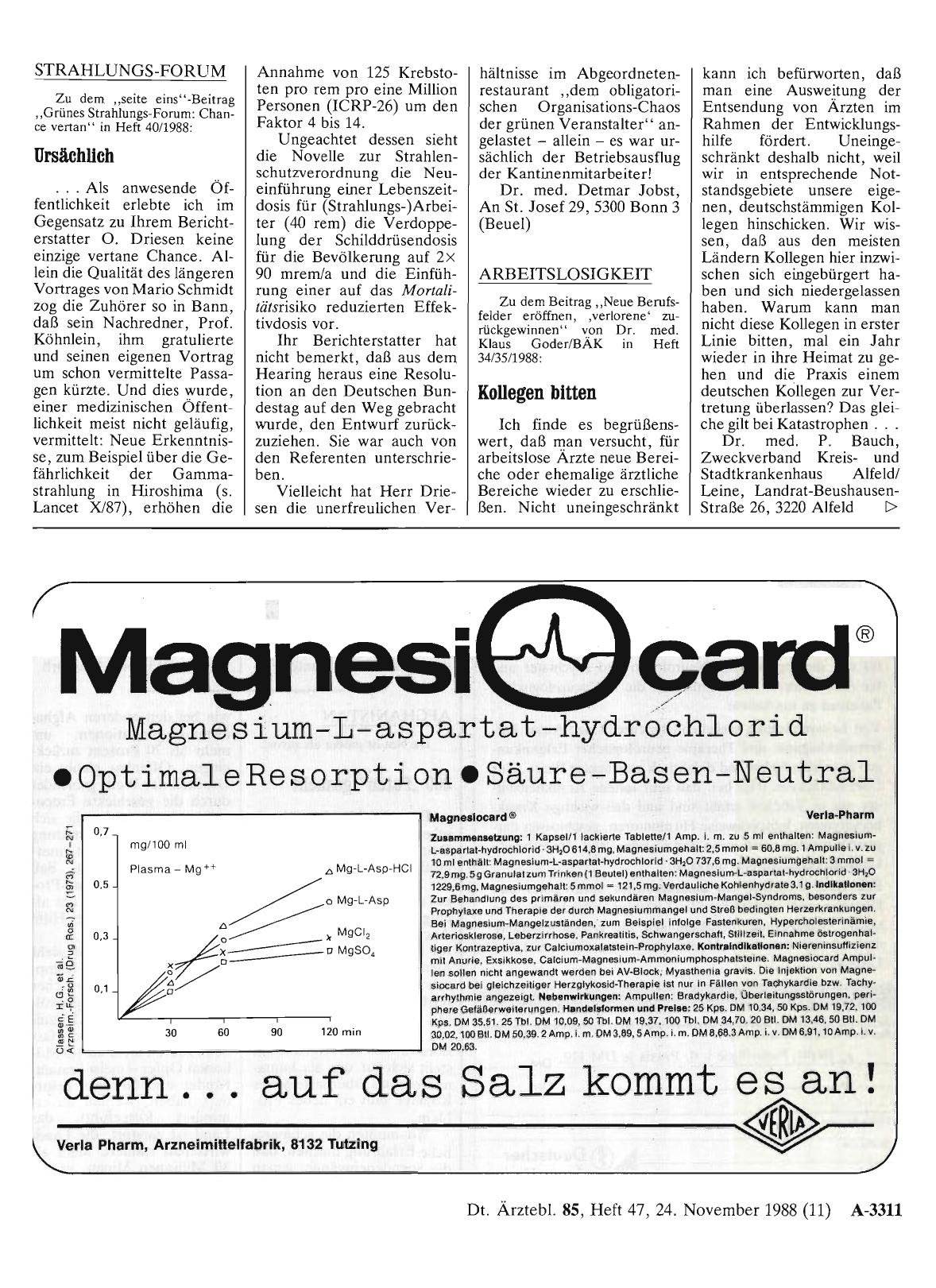 Vorschauseite 1: STRAHLUNGS-FORUM: Ursächlich